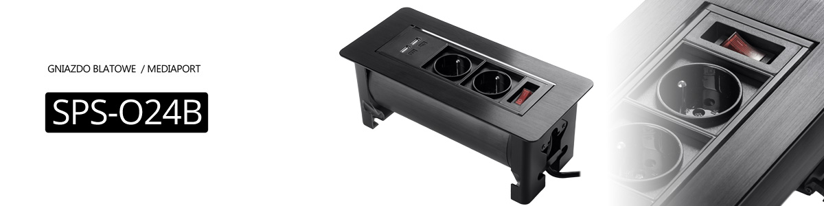 Mediaport powerport blatowy Spacetronik Ergoline