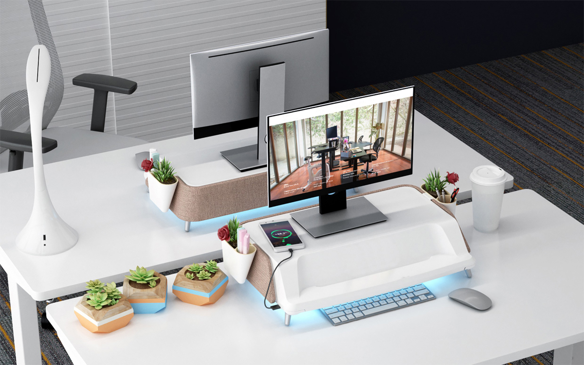 Podstawka pod monitor z portem usb