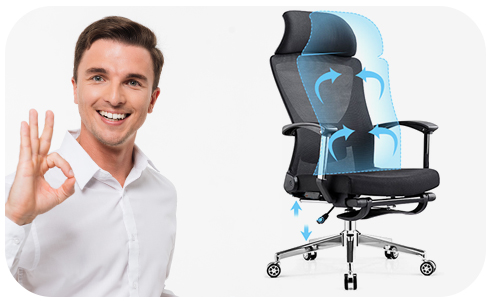 krzesło biurowe ergonomiczne na kręgosłup