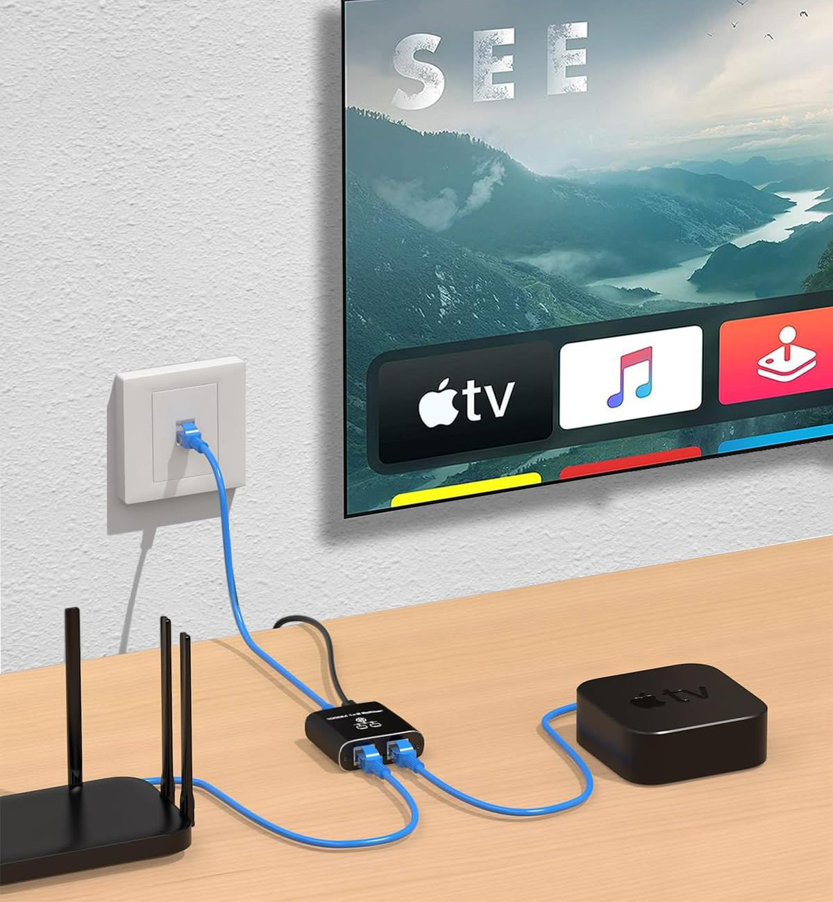 Rozgałęźnik LAN RJ45