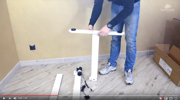 Spacetronik SPE114E elektryczny stelaż biurkowy