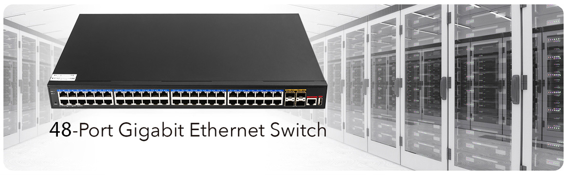 Switch LAN 48 porty gigabit zarządzalny L3 LAN 4x porty SFP 10Gbps Cudy GS5048S4