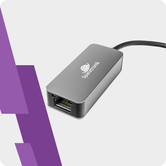 Adapter USB-C USB 3.2 na gniazdo LAN RJ45 Spacetronik