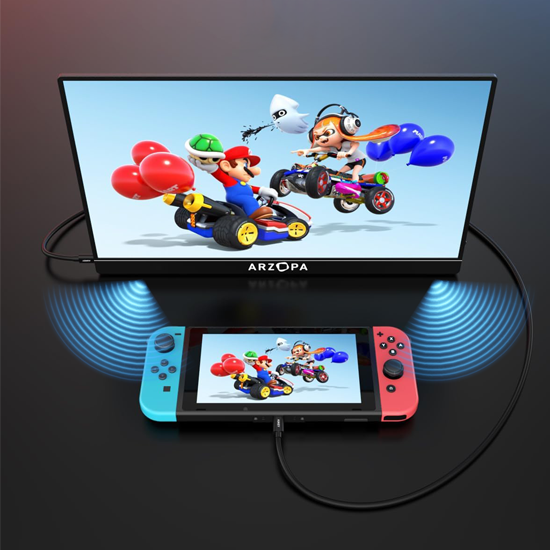 Monitor gamingowy Arzopa Z1FC 16.1 Full HD 144 Hz dźwięk