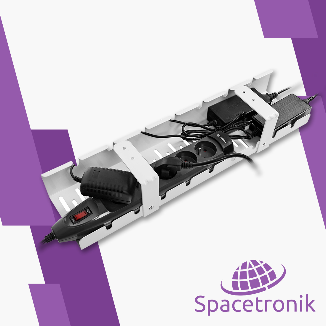 Uchwyt kablowy Spacetronik SPK-520B pojemność