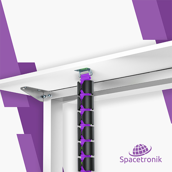 organizer kablowy Spacetronik SPK-130 montaż