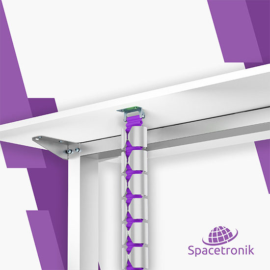 organizer kablowy Spacetronik SPK-130 montaż