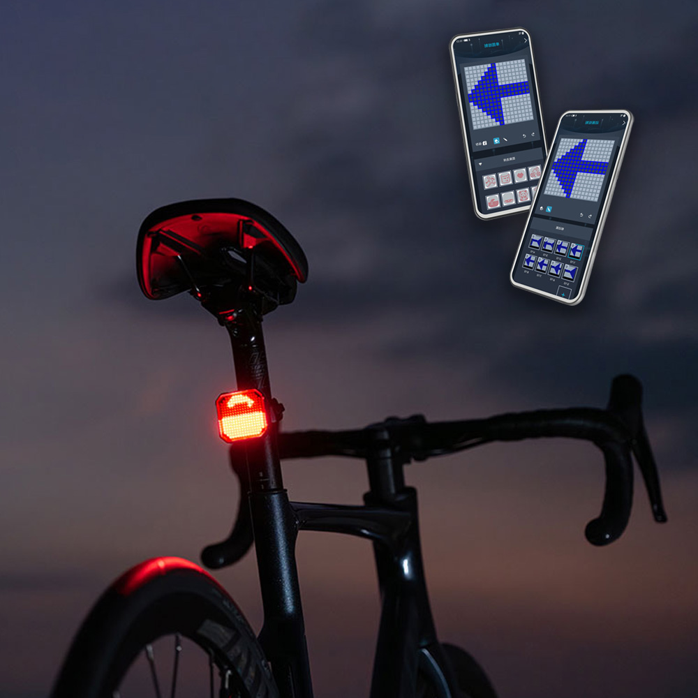 Lampka rowerowa Wind and moon WT28 tylna aplikacja