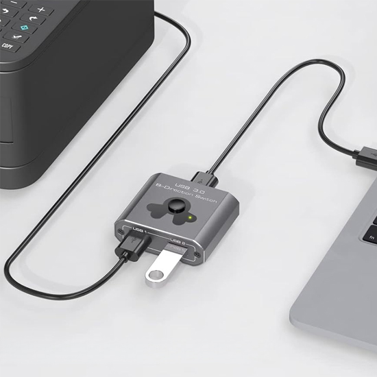 Dwukierunkowy SWITCH USB 3.0 Spacetronik SPU-M21 2w1/1w2