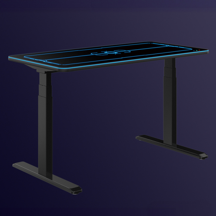 blat do różnych stelaży, blat kompatybilny z konstrukcjami, personalizacja blatu, uniwersalny blat gamingowy, montaż blatu LED, gaming tabletop customization, RGB desktop top kompatybilność