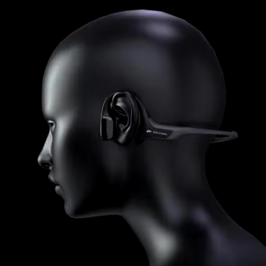 słuchawki mojawa, słuchawki sportowe przewodnictwo kostne, wodoodporne słuchawki IP68, słuchawki z monitorem tętna, słuchawki Bluetooth z MP3, słuchawki do biegania, lekkie słuchawki do treningu, słuchawki z pamięcią 32GB, szybkie ładowanie słuchawek, słuchawki z technologią haptyczną, bezprzyciskowe słuchawki