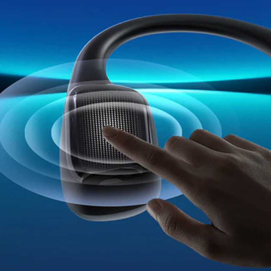 słuchawki mojawa, słuchawki sportowe przewodnictwo kostne, wodoodporne słuchawki IP68, słuchawki z monitorem tętna, słuchawki Bluetooth z MP3, słuchawki do biegania, lekkie słuchawki do treningu, słuchawki z pamięcią 32GB, szybkie ładowanie słuchawek, słuchawki z technologią haptyczną, bezprzyciskowe słuchawki