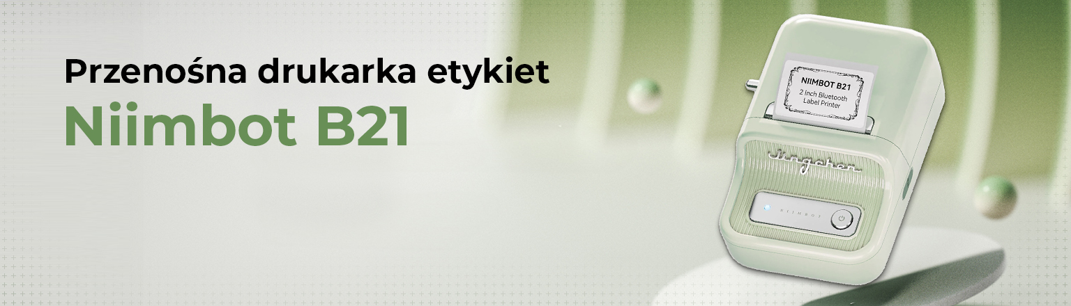 drukarka etykiet Niimbot B21, etykieciarka Bluetooth, mobilna drukarka termiczna, drukarka do etykiet samoprzylepnych, drukarka do kodów kreskowych, etykieciarka do biura, drukarka do przypraw, Niimbot aplikacja do druku