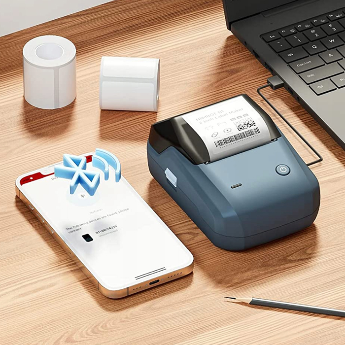 drukarka etykiet Bluetooth, drukarka termiczna etykiet, Niimbot B31 czarna, etykiety samoprzylepne drukarka, drukarka do etykiet z aplikacją, termiczna drukarka etykiet, mobilna drukarka etykiet, Niimbot etykiety