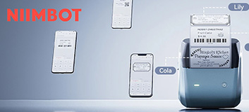 drukarka etykiet Bluetooth, drukarka termiczna etykiet, Niimbot B31 czarna, etykiety samoprzylepne drukarka, drukarka do etykiet z aplikacją, termiczna drukarka etykiet, mobilna drukarka etykiet, Niimbot etykiety