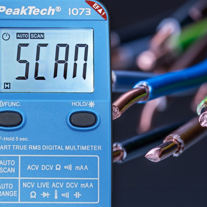 multimetr Live Test, rozpoznawanie przewodów, wykrywanie fazy, test napięcia, pomiar elektryczny, miernik do instalacji, szybkie testowanie, multimetr cyfrowy, True RMS, detekcja przewodów