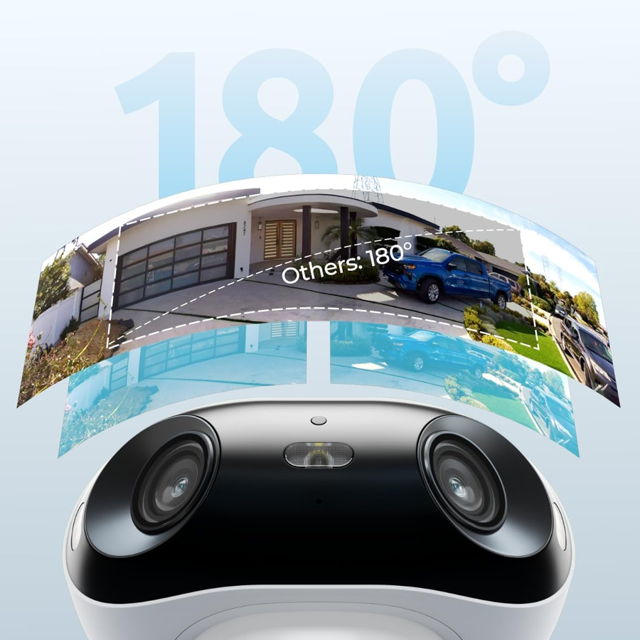 kamera WiFi 6 Reolink, kamera 8Mpix 4K, kamera do monitoringu, kamera z dwustronną komunikacją, kamera szeroki kąt 180°, kamera bezprzewodowa, kamera WiFi 2,4/5GHz, kamera z detekcją ruchu, kamera zdalna obsługa, kamera do domu Reolink