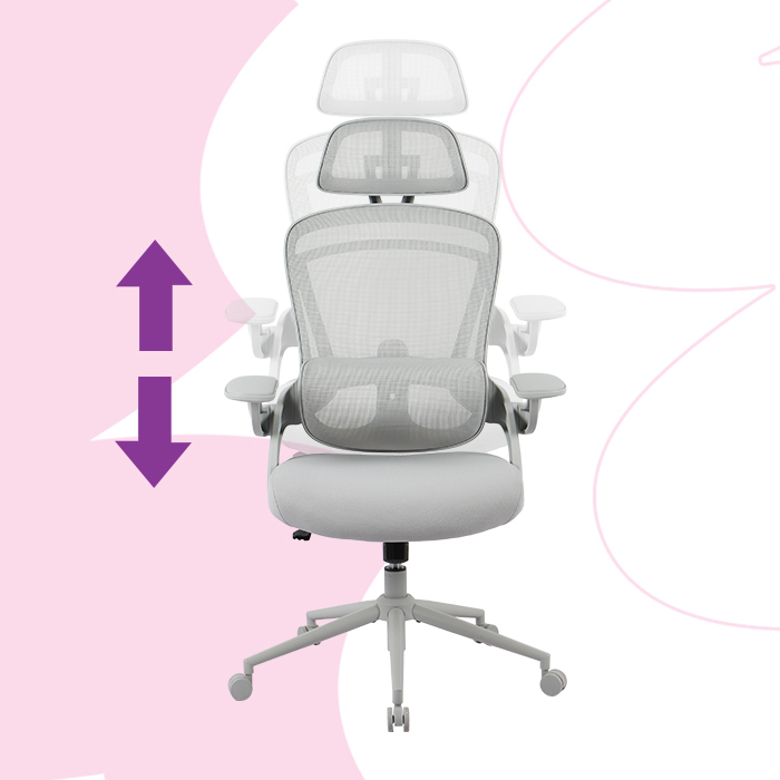 ergonomiczne krzesło do biurka, fotel biurowy z podparciem lędźwiowym, krzesło obrotowe z zagłówkiem, wygodne krzesło do pracy przy komputerze, regulowany fotel do home office, czarne krzesło do biura z siatką, fotel dla gracza z podłokietnikami, krzesło z regulacją wysokości i oparcia