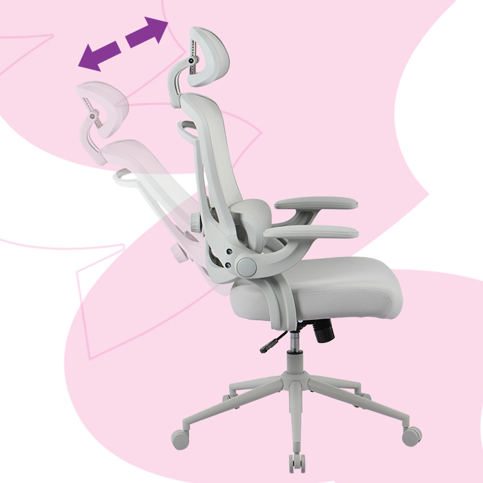 ergonomiczne krzesło do biurka, fotel biurowy z podparciem lędźwiowym, krzesło obrotowe z zagłówkiem, wygodne krzesło do pracy przy komputerze, regulowany fotel do home office, czarne krzesło do biura z siatką, fotel dla gracza z podłokietnikami, krzesło z regulacją wysokości i oparcia