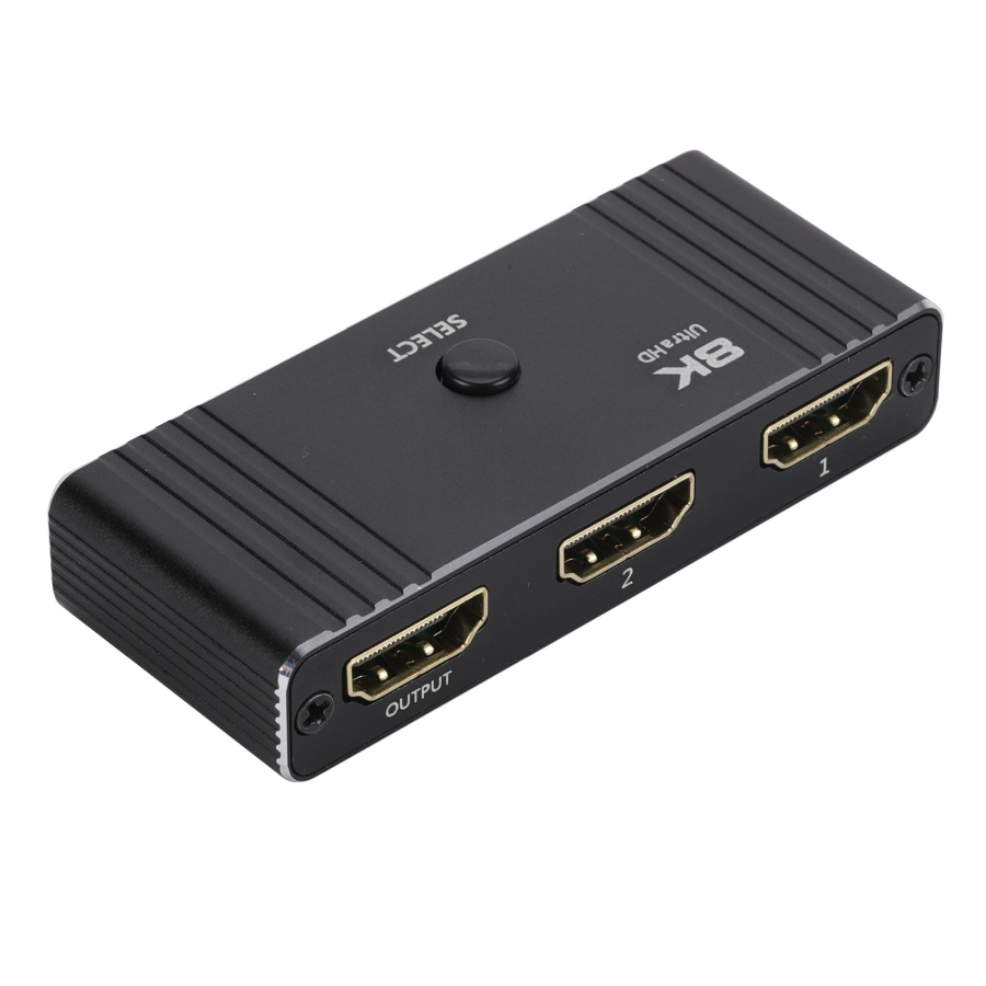 switch HDMI 8K, HDMI 2.1 switch, dwukierunkowy switch HDMI, Spacetronik HDMI-SPH-BID8K01, obsługa HDMI 8K, przełącznik HDMI, kompatybilny ze starszymi HDMI, mały switch HDMI, 4K 120Hz switch, HDMI switch bez zasilania.