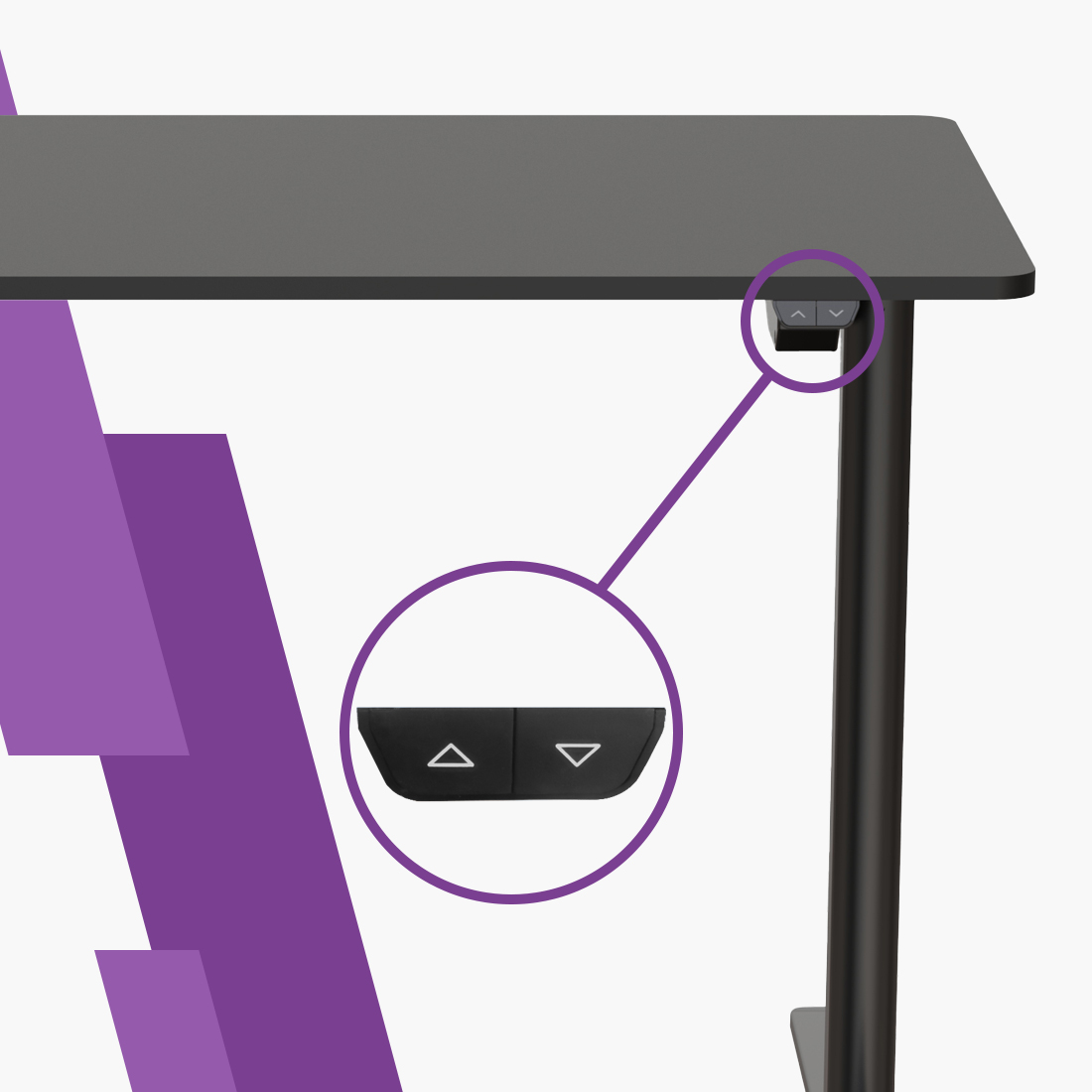 biurko panel sterujący, biurko regulowane panel sterujący, biurko intuicyjne sterowanie, biurko prostota obsługi, biurko sterowanie EMT107M, biurko ergonomiczne panel, biurko nowoczesne sterowanie, biurko wygodna obsługa, biurko panel użytkowanie, biurko sterownik dwuklawiszowy