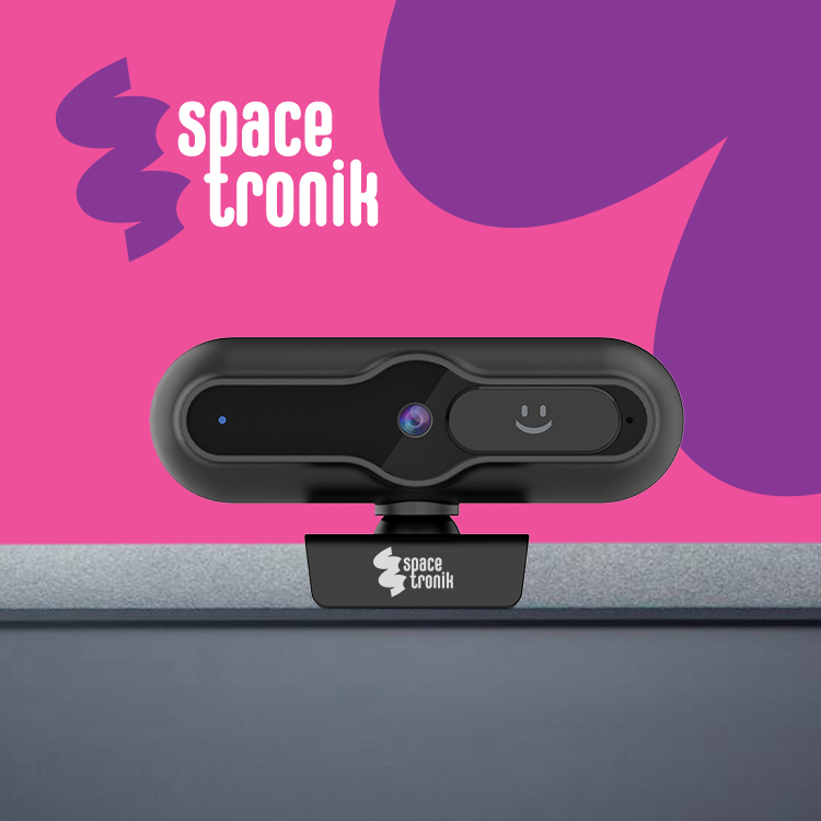 kamera internetowa 4K, Spacetronik SP-WCAM13, kamera z mikrofonem, kamera plug and play, kamera do wideokonferencji, kamera z osłoną prywatności, kamera USB-C, kamera do pracy zdalnej, kamera do nauki online