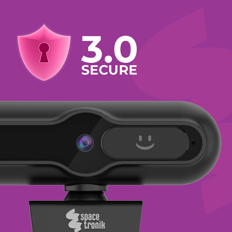 kamera internetowa 4K, Spacetronik SP-WCAM13, kamera z mikrofonem, kamera plug and play, kamera do wideokonferencji, kamera z osłoną prywatności, kamera USB-C, kamera do pracy zdalnej, kamera do nauki online