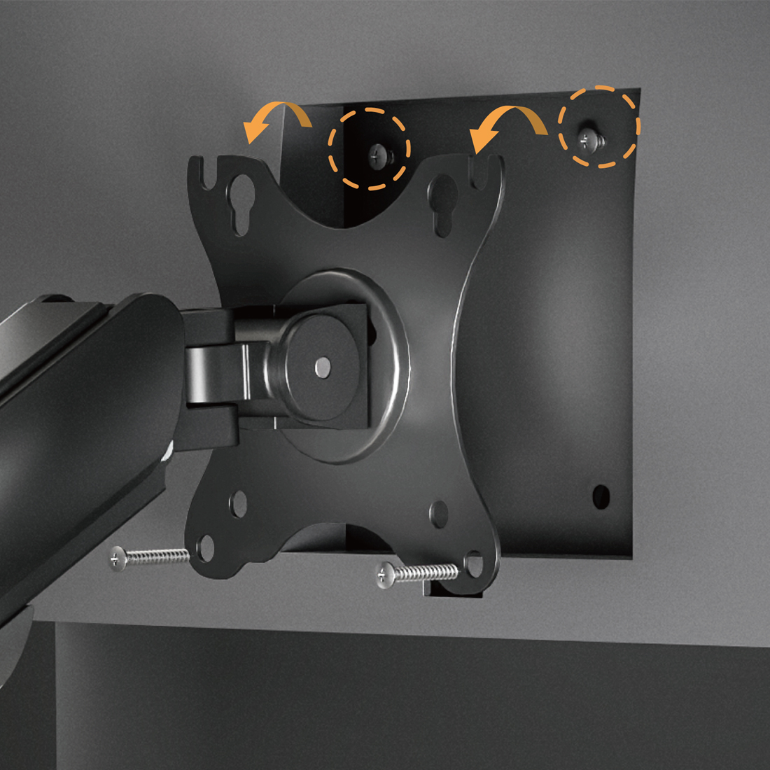 uchwyt do monitora Spacetronik SPAE111, sprężynowy mechanizm, ergonomiczne ramię monitora, uchwyt 17-32 cale, uchwyt z pełną regulacją, monitor mount Spacetronik, montaż monitora biurkowy, regulacja siły ramienia, obracany uchwyt do monitora, nowoczesne miejsce pracy