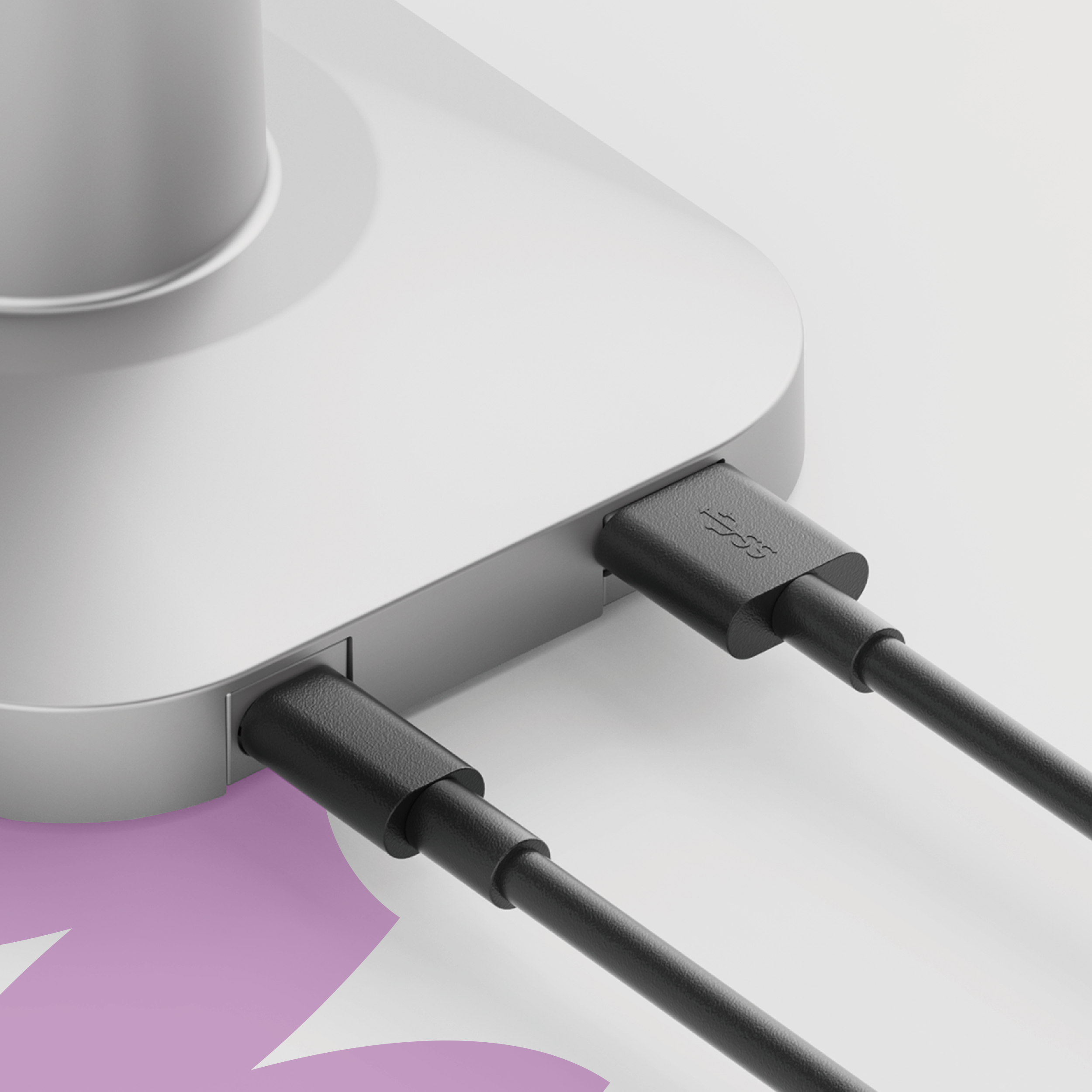 uchwyt do monitora z USB-A USB-C Spacetronik SPASSH120S, ramię z portami