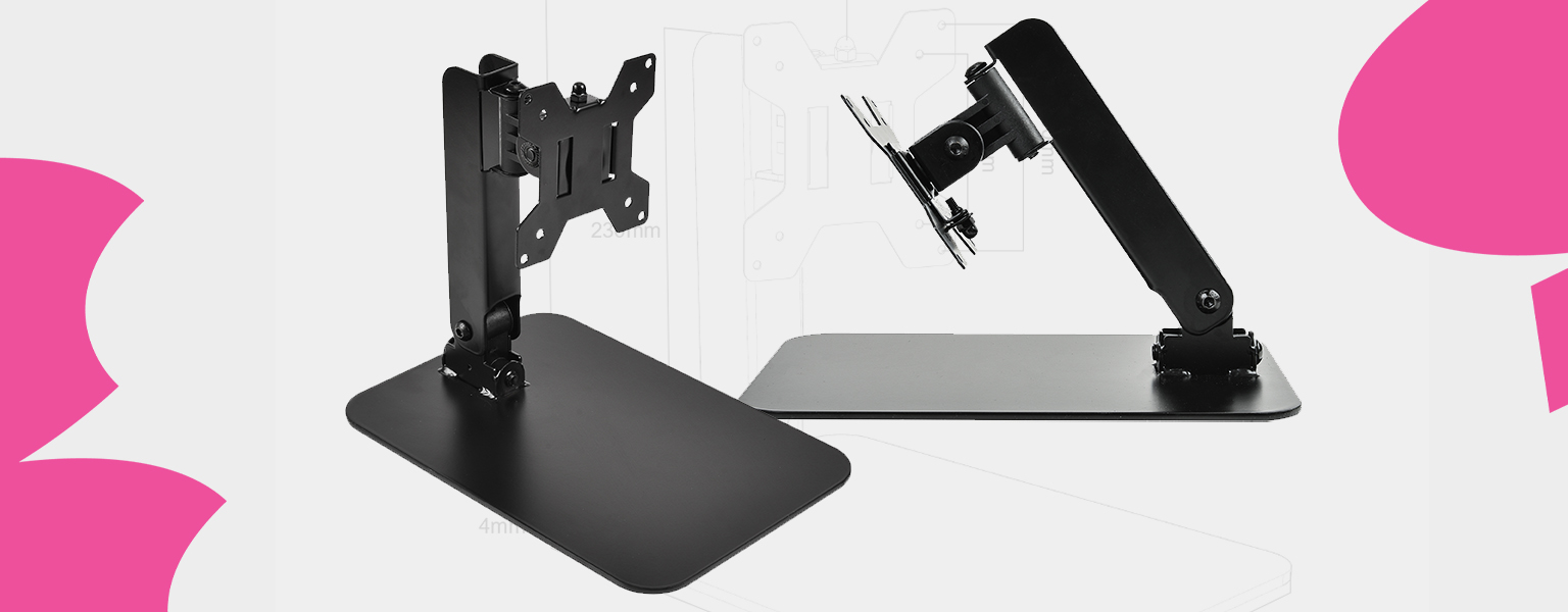 stojak na monitor, uchwyt biurkowy do monitora, podstawka pod ekran, regulowany uchwyt do monitora, Spacetronik SPAT01, uchwyt VESA, ergonomiczny stojak do biura, regulacja monitora