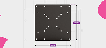 adapter vesa 200x200, uchwyt tv vesa adapter, przedłużka vesa do monitora, adapter do tv 23-42 cale, uchwyt vesa do telewizora, stalowy adapter vesa, montaż tv do uchwytu, rozszerzenie vesa