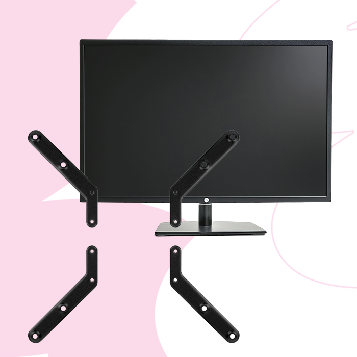adapter vesa 400x400, uchwyt do tv 55 cali, rozszerzenie vesa, tv mount adapter, montaż tv vesa, uniwersalny adapter do telewizora, stalowy adapter vesa, vesa 300x300 400x400