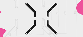 adapter vesa 400x400, uchwyt do tv 55 cali, rozszerzenie vesa, tv mount adapter, montaż tv vesa, uniwersalny adapter do telewizora, stalowy adapter vesa, vesa 300x300 400x400