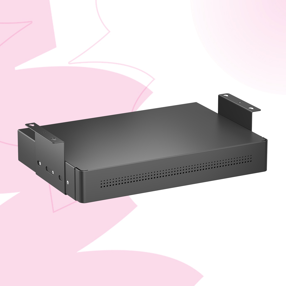 szuflada podbiurkowa z USB, organizer biurkowy Spacetronik, szuflada z ładowarką USB-C, szuflada do biurka z półką, biurowa szuflada podblatowa, nowoczesna szuflada z portami USB, organizer pod biurko z ładowaniem, ergonomiczna szuflada do pracy