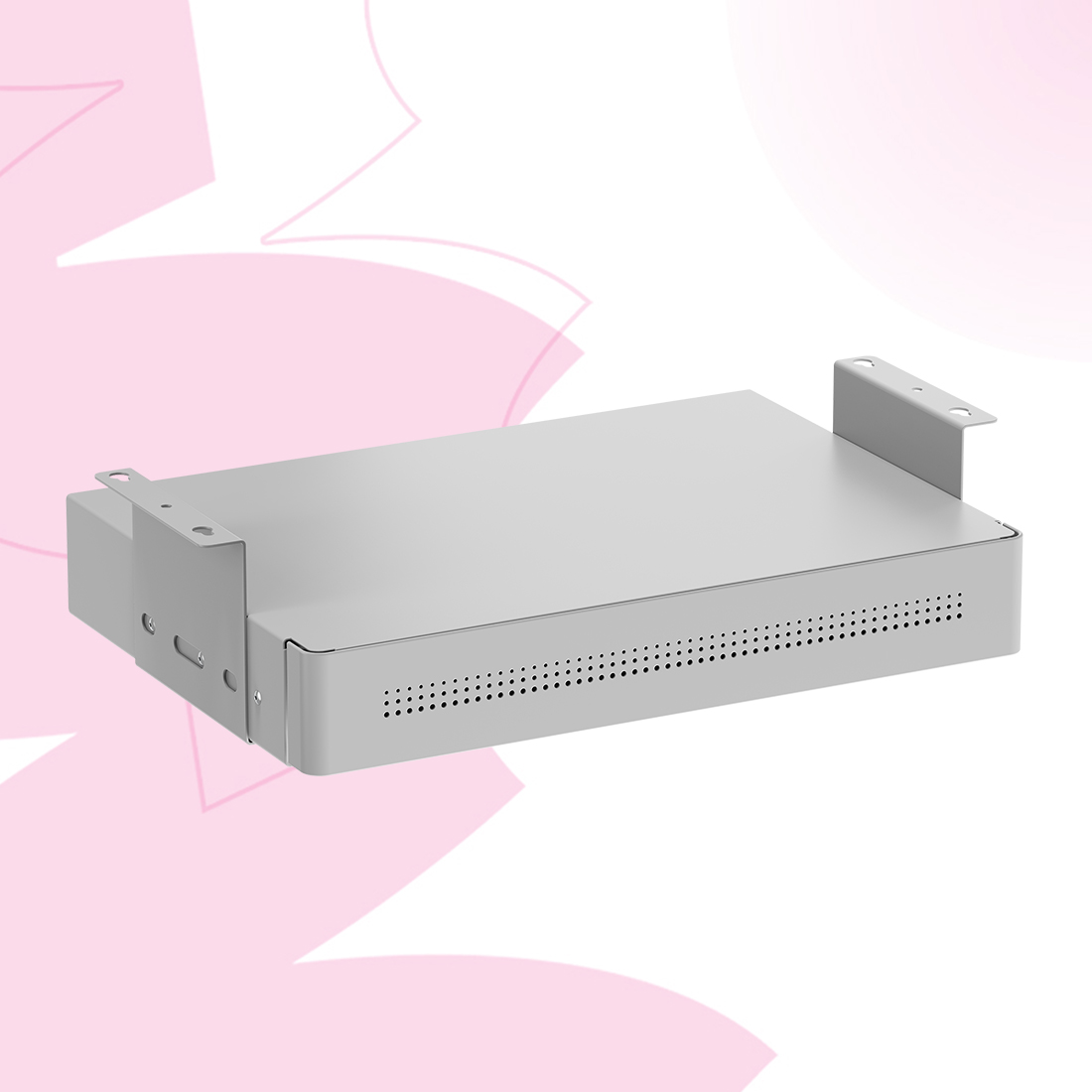 szuflada podbiurkowa z USB, organizer biurkowy Spacetronik, szuflada z ładowarką USB-C, szuflada do biurka z półką, biurowa szuflada podblatowa, nowoczesna szuflada z portami USB, organizer pod biurko z ładowaniem, ergonomiczna szuflada do pracy