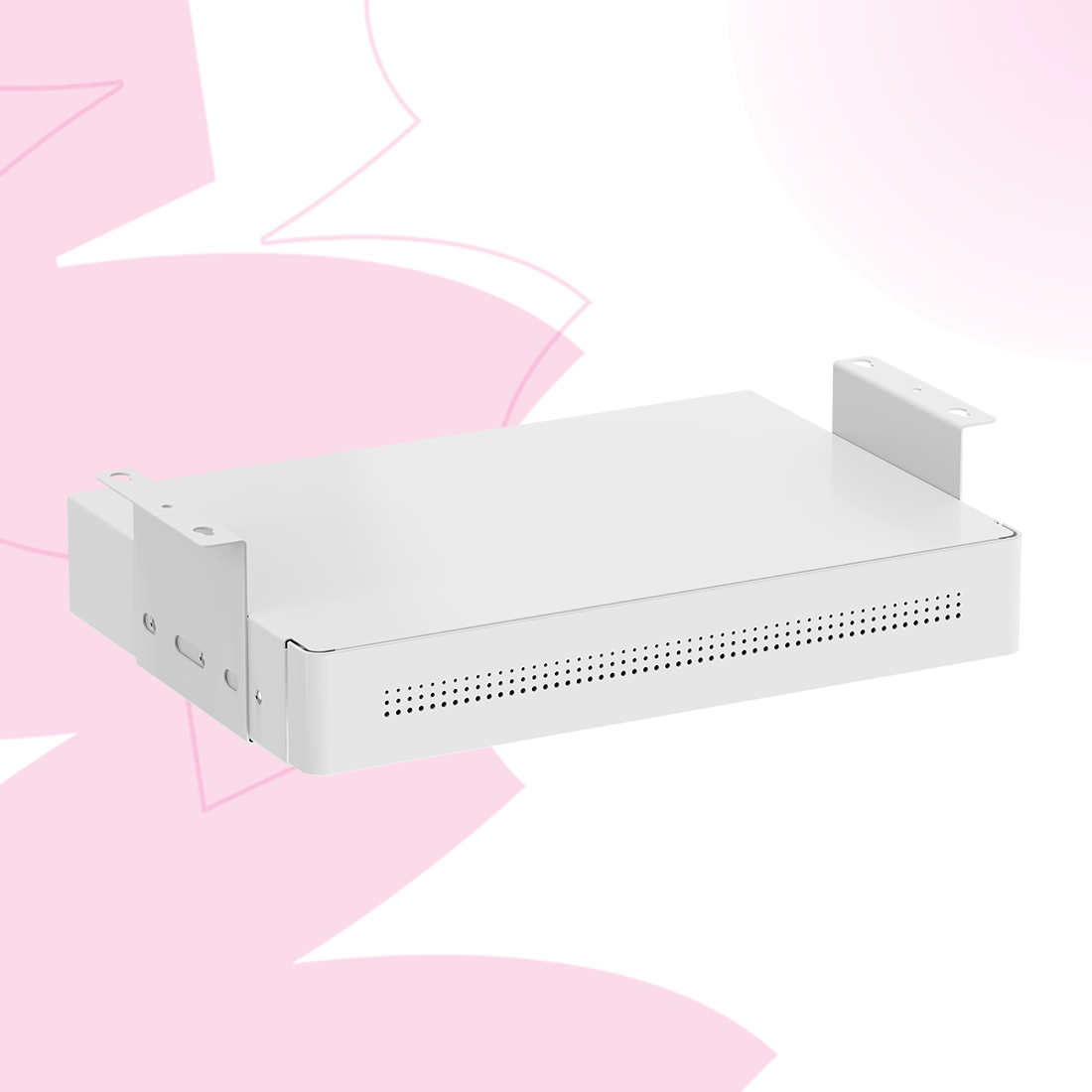 szuflada podbiurkowa z USB, organizer biurkowy Spacetronik, szuflada z ładowarką USB-C, szuflada do biurka z półką, biurowa szuflada podblatowa, nowoczesna szuflada z portami USB, organizer pod biurko z ładowaniem, ergonomiczna szuflada do pracy