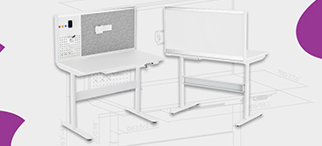 biurko elektryczne z regulacją wysokości, biurko mobilne z silnikiem, biurko do pracy stojącej, biurko z systemem antykolizyjnym, białe biurko elektryczne, ergonomiczne biurko z napędem, regulowane biurko z kółkami, nowoczesne biurko do biura
