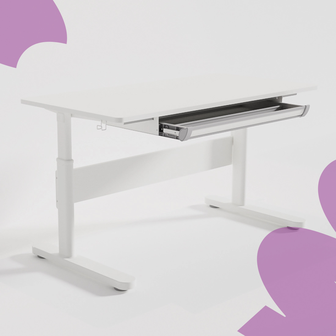 biurko ergonomiczne dla dzieci z regulacją wysokości 140 cm