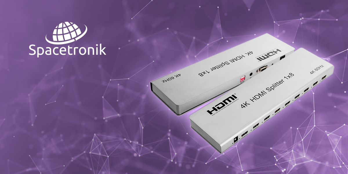 rozgałęźnik HDMI 1x8, rozdzielacz HDMI 4K 60Hz, HDMI HDR EDID, splitter HDMI 1 na 8, urządzenie HDMI-CEC, rozdzielacz sygnału HDMI, akcesoria do monitorów, HDMI do telewizora