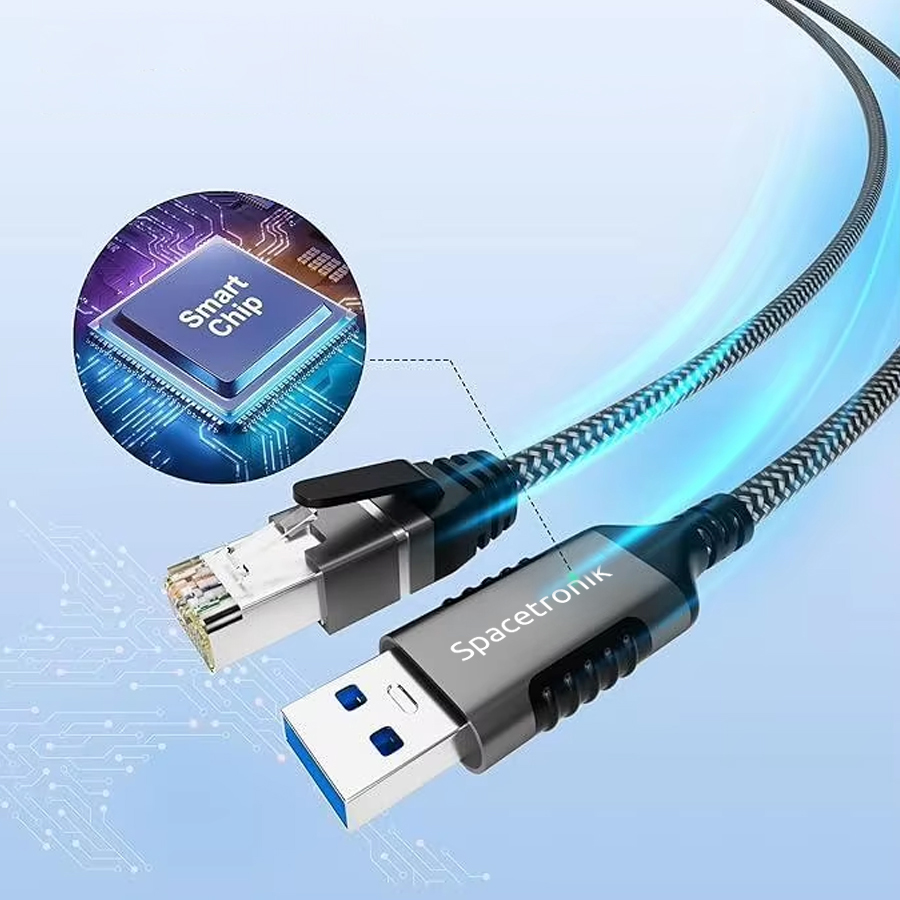 USB Gigabit karta sieciowa, adapter Ethernet USB-A do RJ45, karta sieciowa USB 3.0, szybka karta sieciowa, kabel Ethernet, karta sieciowa do laptopa, adapter RJ45 do USB, USB karta sieciowa 1 Gbps, wytrzymały kabel USB, plug and play karta sieciowa.
