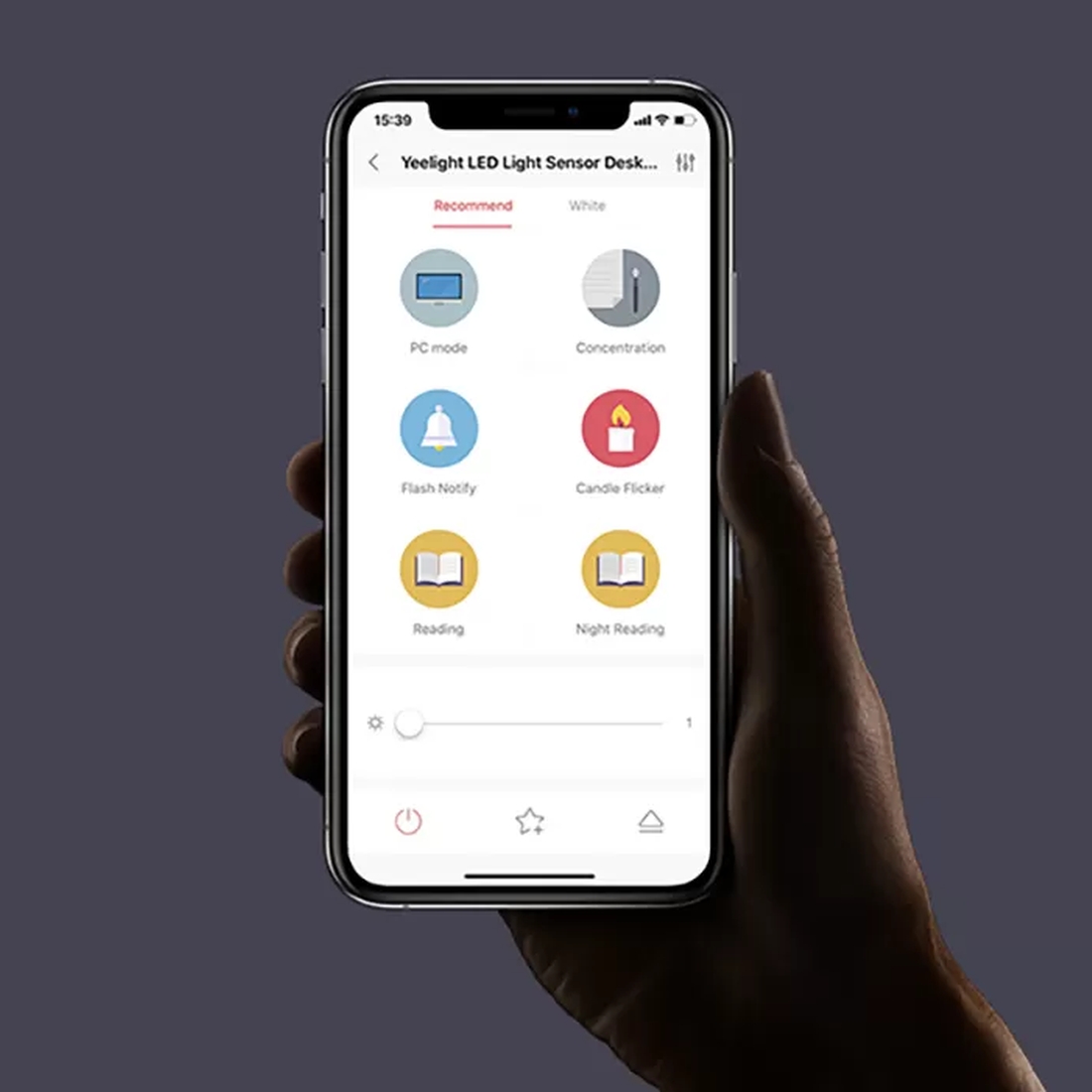Inteligentna lampka biurkowa Yeelight V1 Pro z podstawką, YLTD08YL